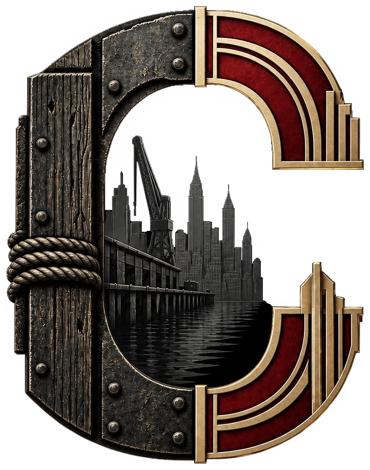 Narrative ‘C’ Logomark (Dock & Skyline Vignette) logo